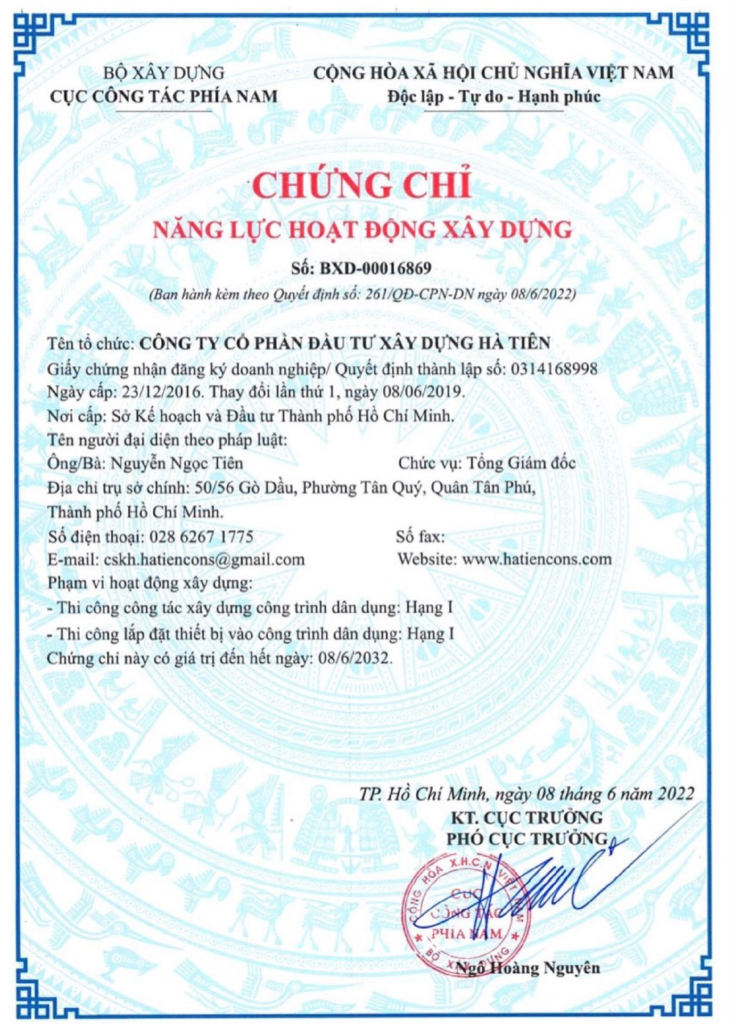 Kiến Trúc Mộc – Tổng thầu xây dựng uy tín